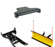 Denali Black UTV Snow Plow Kit For Polaris RZR S 800 2008-2014