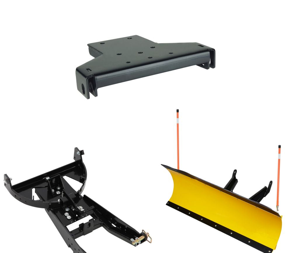 Denali Black UTV Snow Plow Kit For Polaris RZR S 800 2008-2014