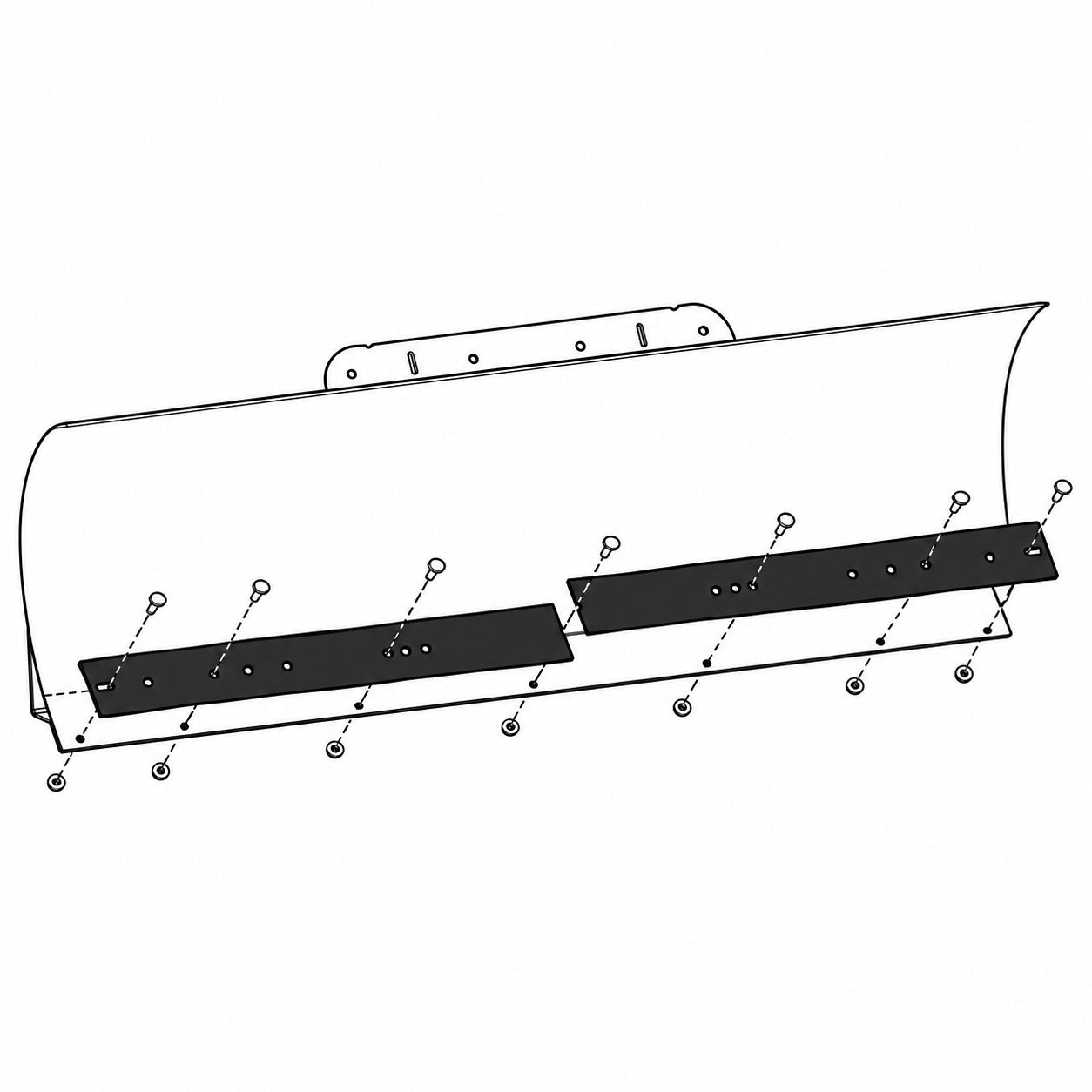 KFI 52 Inch Two Piece Steel Wear Bar for Cycle Country Plows 106252