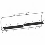 KFI 52 Inch Two Piece Steel Wear Bar for Cycle Country Plows 106252