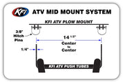 KFI Mid-Mount Plow Mount For Kawasaki Brute Force 450 2025