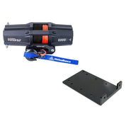 Viper V2 UTV Winch Kit 6000 lb Standard Spool With 40 Feet Black Synthetic Rope With Mount For Kawasaki Mule 4000/4010 2009-2020