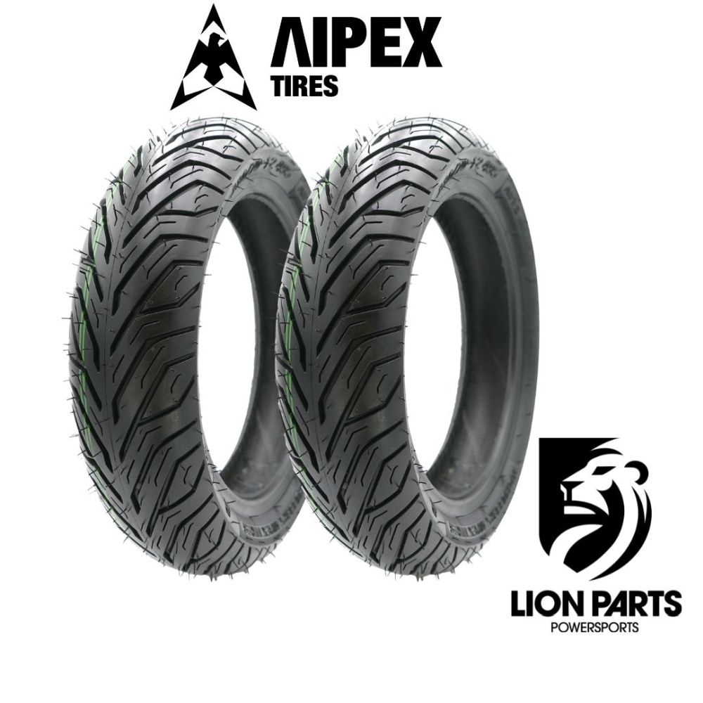 Aipex 110/70-12 2 Piece Front / Rear Set of City Tires Bias 49 S - 110x70x12