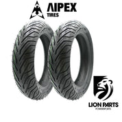Aipex 110/70-12 2 Piece Front / Rear Set of City Tires Bias 49 S - 110x70x12