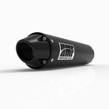 Silenciador HMF Arctic Cat 400/500 02-03, escape deslizante de alto rendimiento negro, tapa de extremo europea negra