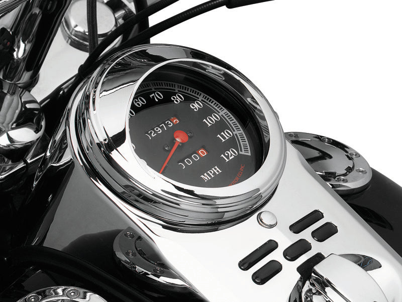 Kuryakyn Chrome Speedometer Trim Ring With Visor 112