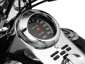 Kuryakyn Chrome Speedometer Trim Ring With Visor 112