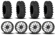 System 3 ST-3 Simulated Beadlock Gun Metal Grey 20" Wheels And XM310 Extreme Mud Tires [34x9-20]