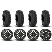 System 3 SB-6 Beadlock Matte Black 15" Wheels And XTR370 Tires [32x10-15]