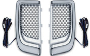 Kuryakyn Tracer LED Fairing Lower Grills Chrome