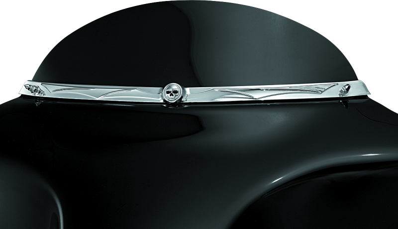 Kuryakyn Chrome Zombie Windshield Trim 1198