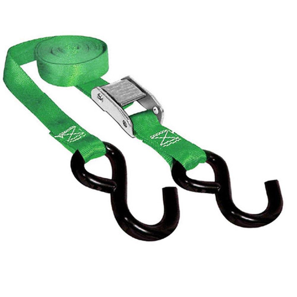 SPI 12-140-3 Tie Down Straps 1 Inch X 66 Inch 2000 Lb Green