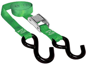 SPI 12-140-3 Tie Down Straps 1 Inch X 66 Inch 2000 Lb Green