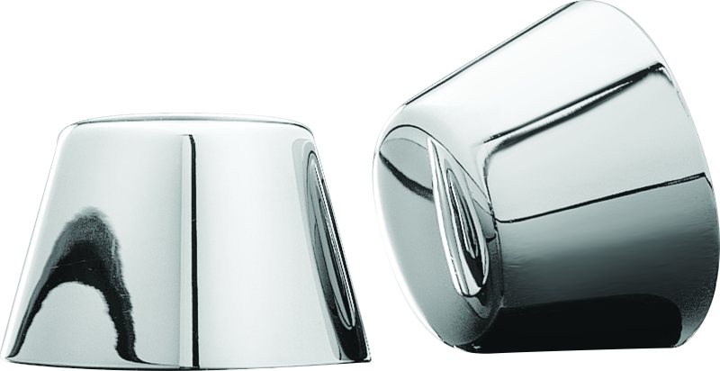 Kuryakyn Chrome Front Axle Nut Caps 1201
