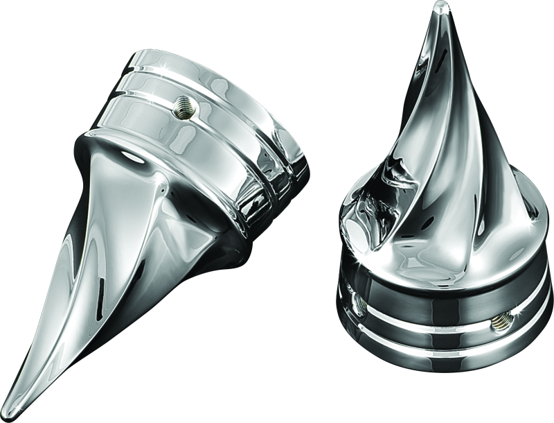 Kuryakyn Chrome Twisted Axle Caps 1217