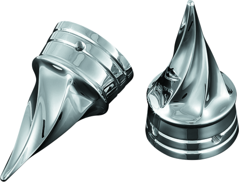 Kuryakyn Chrome Twisted Axle Caps 1219