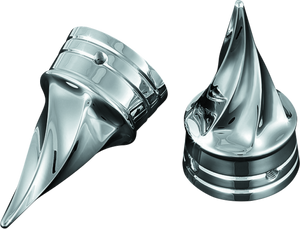 Kuryakyn Chrome Twisted Axle Caps 1219