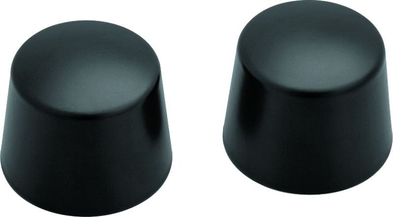 Kuryakyn Satin Black Front Axle Nut Caps 1229