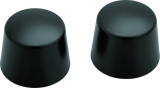 Kuryakyn Satin Black Front Axle Nut Caps 1229