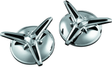 Kuryakyn Chrome Knock-Off Center Caps For Trikes 1243