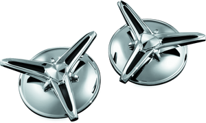 Kuryakyn Chrome Knock-Off Center Caps For Trikes 1243