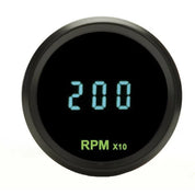 Dakota Digital Round Teal Mini 2-1/16" Tachometer Teal Gauge 0-18k RPM ODYR-02-7