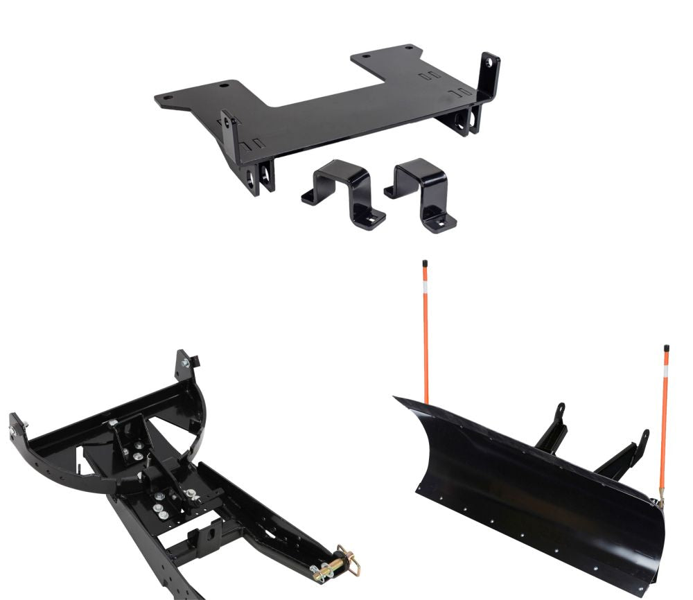 Denali Black UTV Snow Plow Kit For Honda Pioneer 700-4 SXS700M4 2014-2021