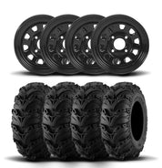 ITP Delta Steel 12" Wheels And Mud Lite II Tires [23x8-12]