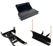 Denali Black UTV Snow Plow Kit For Yamaha Wolverine RMAX2 1000 2020-2021