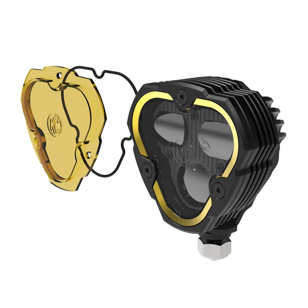 KC HiLiTES FLEX ERA 3 Dual Mode SAE Fog LED Light Pod - Single Light Master Kit