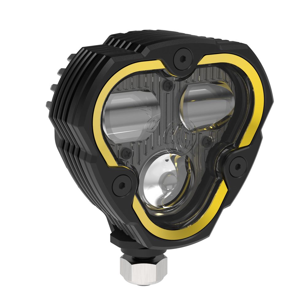 KC HiLiTES FLEX ERA 3 Dual Mode SAE Fog LED Light Pod - Single Light Master Kit