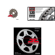 530 BMOR Chain Nat,Front & Rear Sprocket Kit KAW VN800E Vulcan Classic 2000-2005