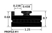 SPI Black Slide Runner Profile 11 56" 211-56-80