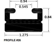 SPI Black Slide Runner Profile 26 66" 226-66-80