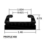 SPI Black Slide Runner Profile 28 56" 428-56-80