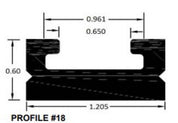 SPI Black Slide Runner Profile 18 52 1/4" 616-56-80