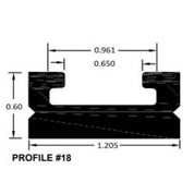 SPI Black Slide Runner Profile 18 52 1/4" 616-56-80