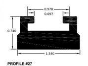 SPI Black Slide Runner Profile 27 66" 627-66-80