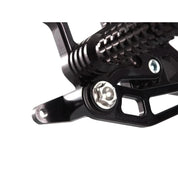 Vortex Racing Adjustable Rear Set Black - RS684K