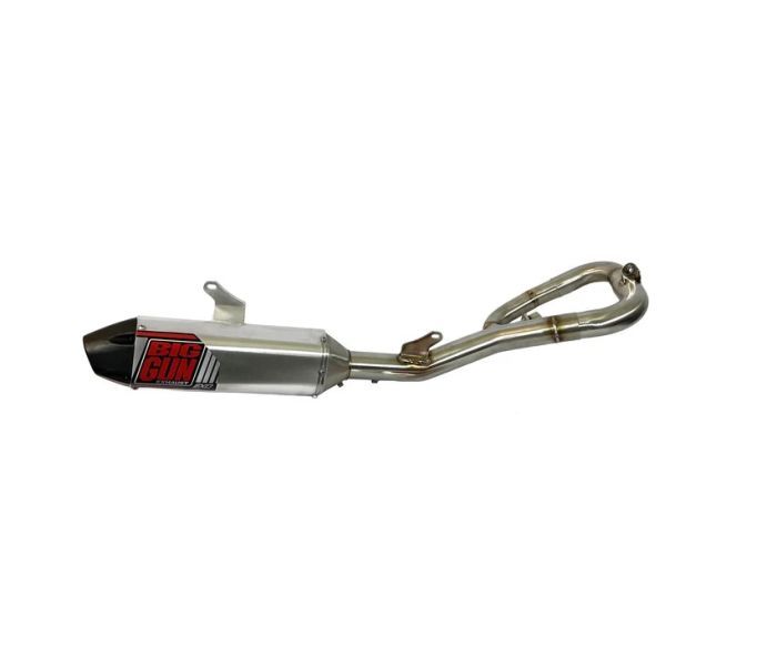 Big Gun EXO Full Exhaust System Brushed With Black Tip 13-24543