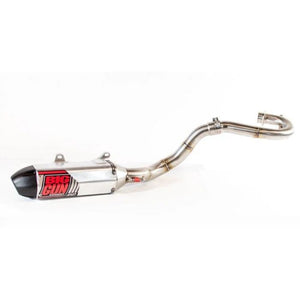 Big Gun EXO Full Exhaust System Brushed With Black Tip 13-24703