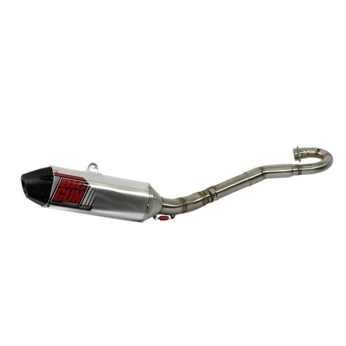 Big Gun EXO Full Exhaust System Brushed With Black Tip 13-43823