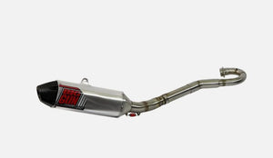 Big Gun EXO Full Exhaust System Brushed With Black Tip 13-44723