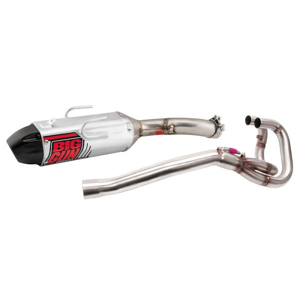 Big Gun EXO Full Exhaust System Brushed With Black Tip 13-76113