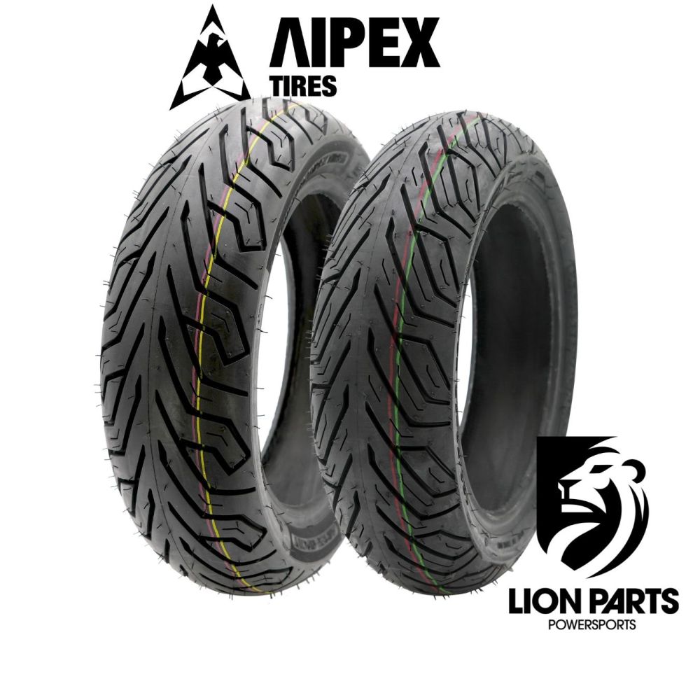Aipex 120/70-12 & 130/70-12 Front / Rear Set of City Tires - 120x70x12 & 130x70x12