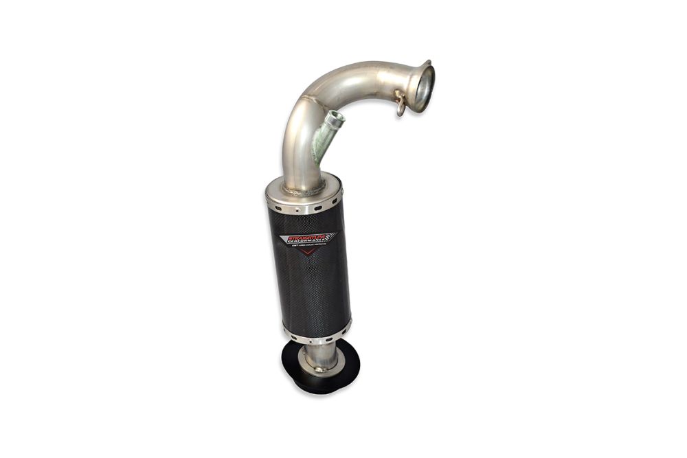 Straightline Carbon Fiber muffler 11lbs weight savings 132-154