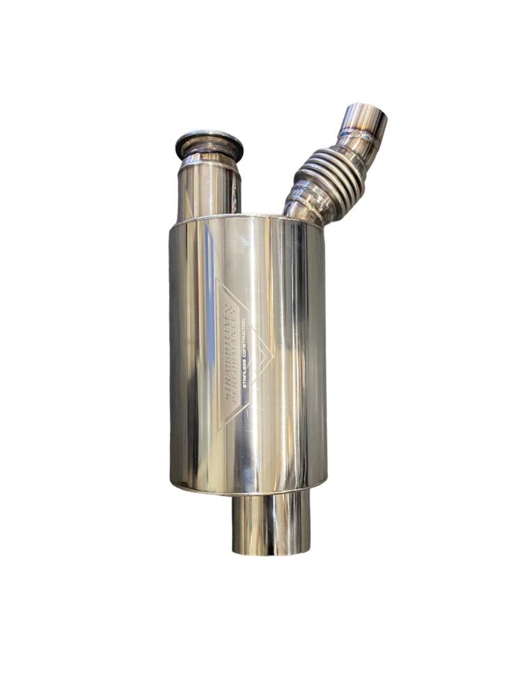 Straightline Lightweight Muffler (full stainless steel) 8lbs weight savings+3hp gain