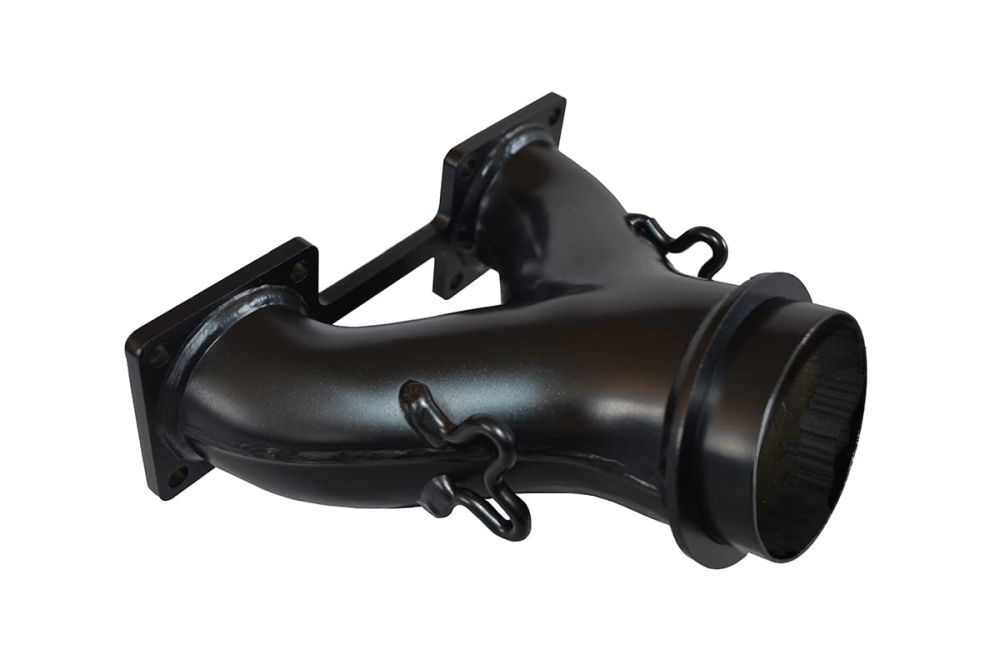 Straightline Y-pipe High Temp Black 2HP Gain 134-158