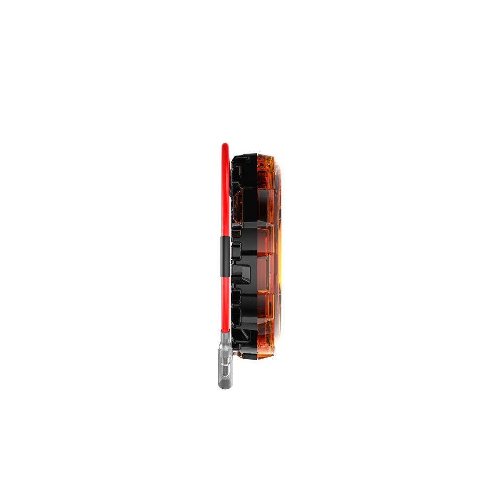KC HiLiTES Cyclone V2 LED - Single Light - Amber Lens - 5W Flood Beam 1360