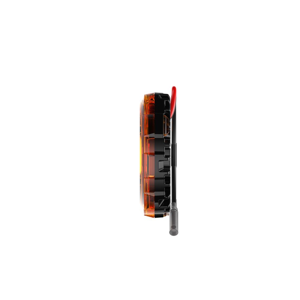 KC HiLiTES Cyclone V2 LED - Single Light - Amber Lens - 5W Flood Beam 1360